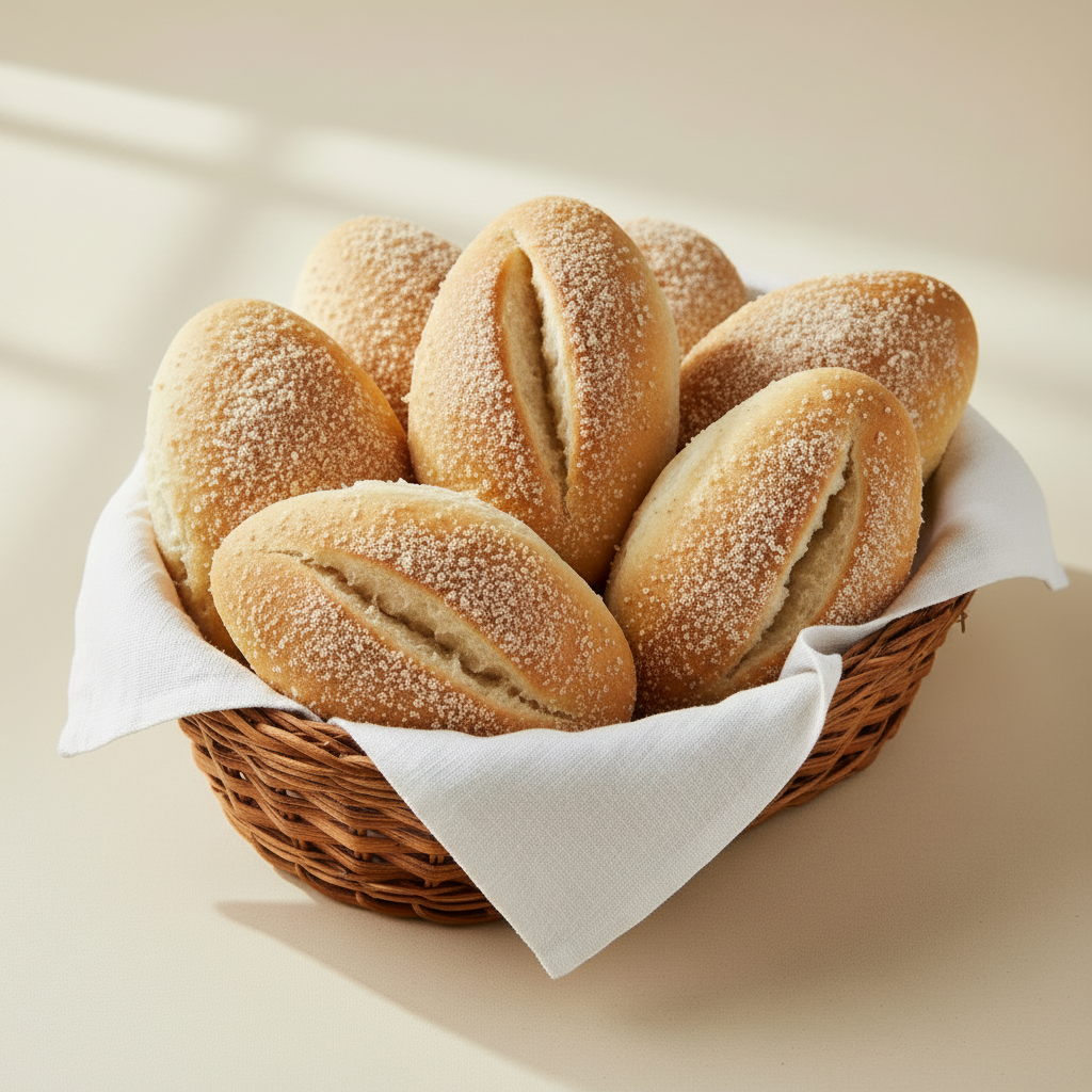 Plain Pandesal – Classic & Sourdough | Freshly Baked Filipino Bread (6 pcs)