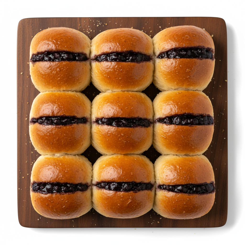 Pan de Monggo – Filipino Sweet Mung Bean Filled Bread Roll