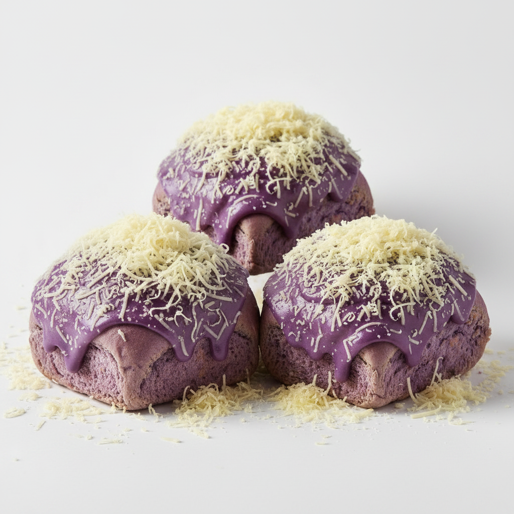Ube Pan de Leche | Soft Filipino Purple Yam Milk Bread with Cheese