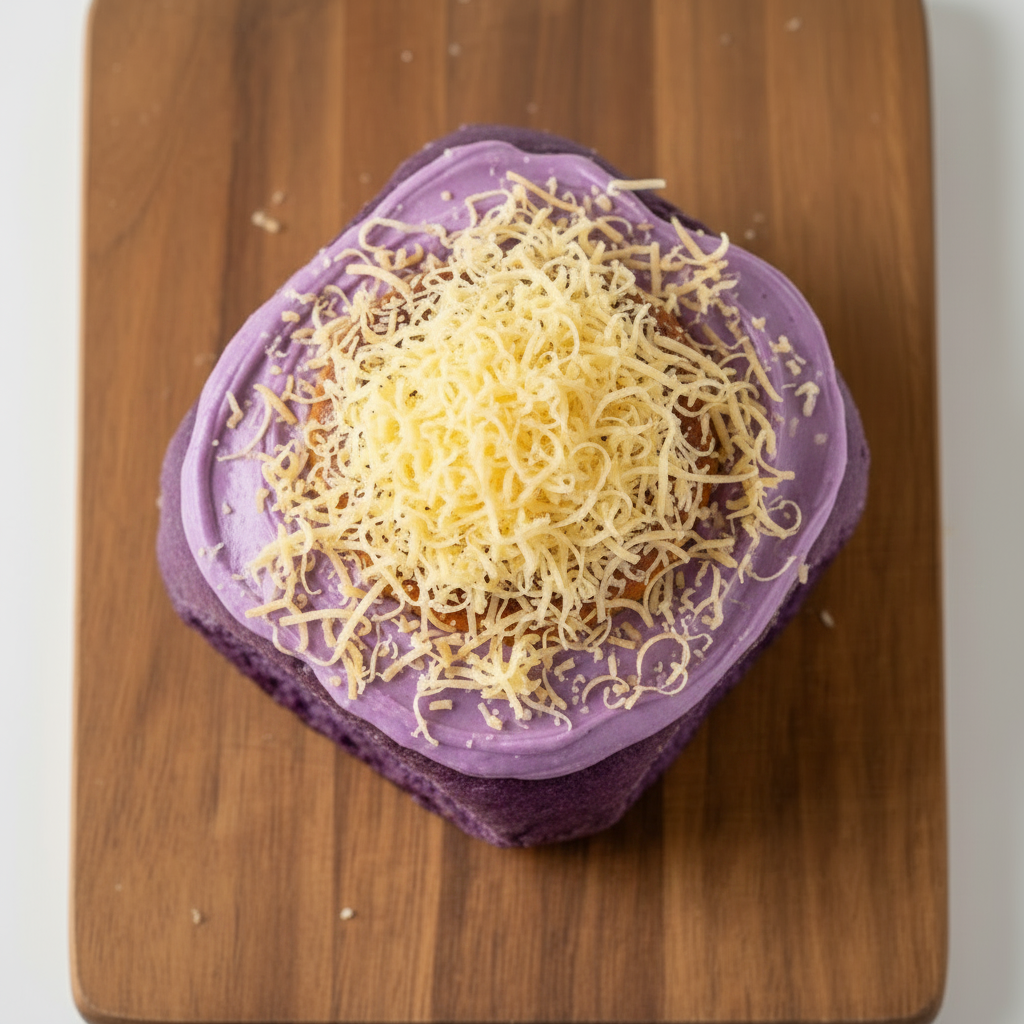 Ube Pan de Leche | Soft Filipino Purple Yam Milk Bread with Cheese